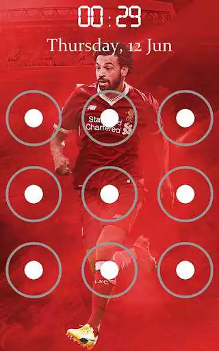 Play Mohamed Salah Pattern Lock Screen as an online game Mohamed Salah Pattern Lock Screen with UptoPlay