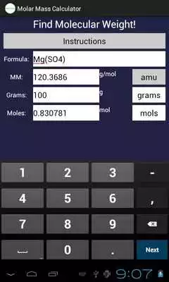 Play Molar Mass Calculator