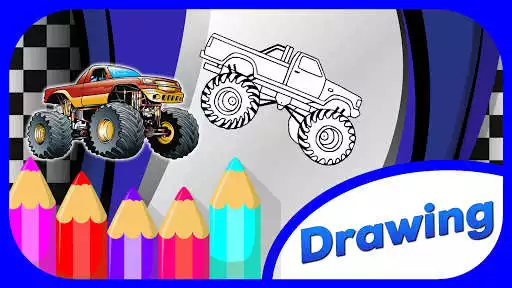 Play Monster Truck Coloring Book as an online game Monster Truck Coloring Book with UptoPlay