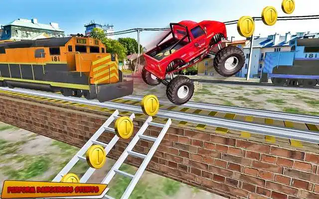 Play Monster Truck Stunts Racing Games 2017