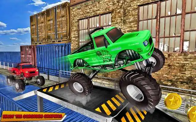 Play Monster Truck Stunts Racing Games 2017