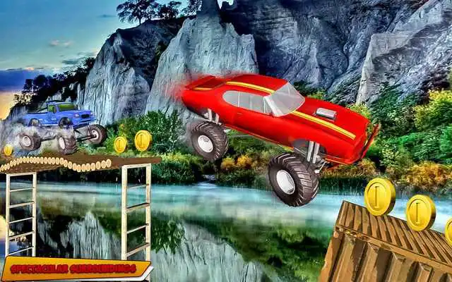 Play Monster Truck Stunts Racing Games 2017