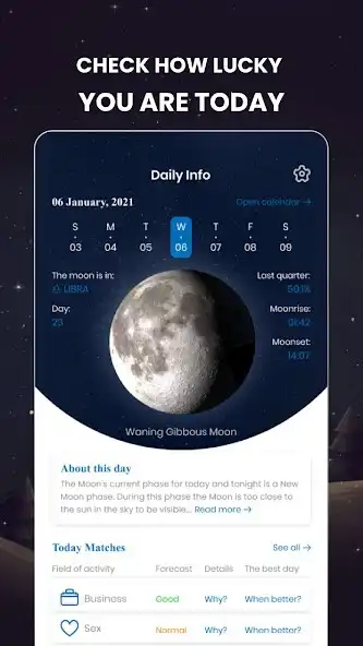 Play Moon Calendar and Horoscope as an online game Moon Calendar and Horoscope with UptoPlay