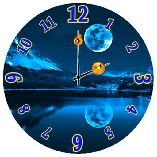 Free play online Moon Clock Widget  APK