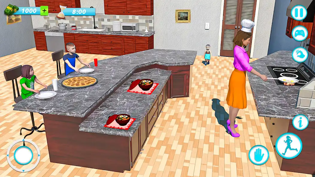 Play Mother Simulator -Mom Games 3D as an online game Mother Simulator -Mom Games 3D with UptoPlay