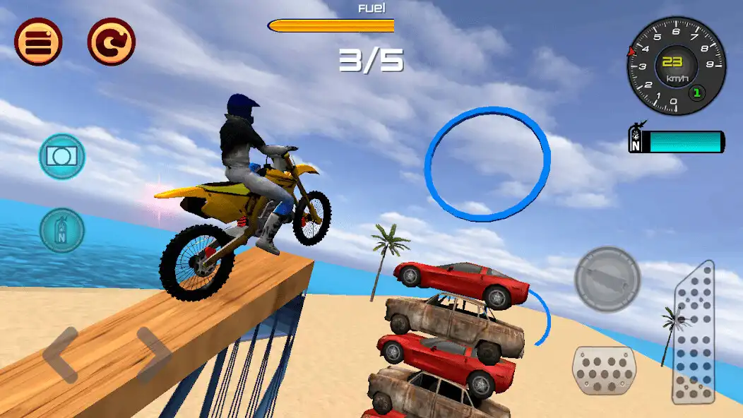 Play Motocross Beach Jumping 2 as an online game Motocross Beach Jumping 2 with UptoPlay