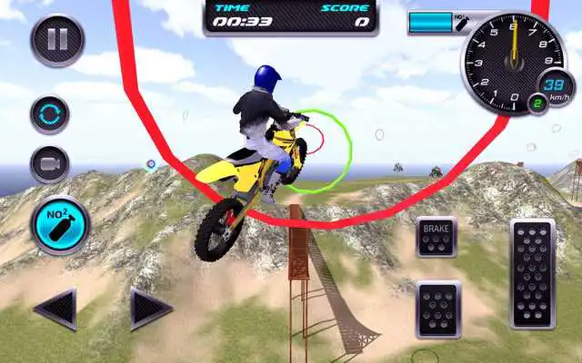 Play Motocross simulator Beach Jump