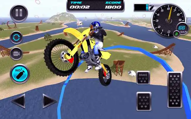 Play Motocross simulator Beach Jump