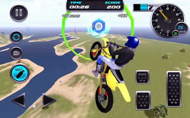 Play Motocross simulator Beach Jump