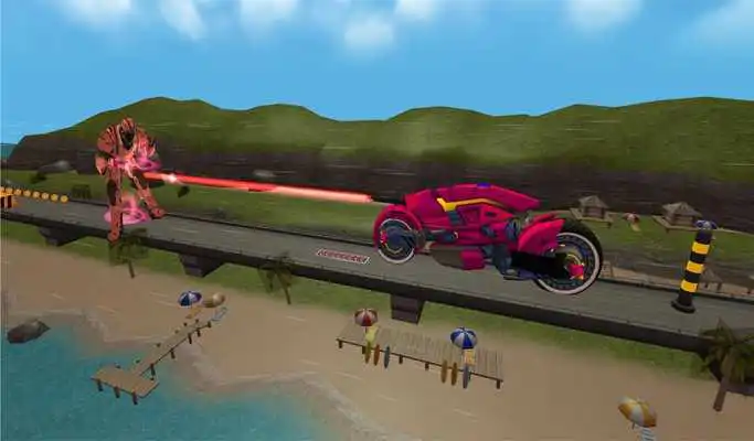 Play Moto Eobot: Incredibles Stunt Bike Subway