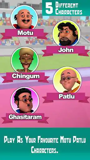 Zagraj w Motu Patlu Fun Run 3D Puzzle Game jako grę online Motu Patlu Fun Run 3D Puzzle Game z UptoPlay