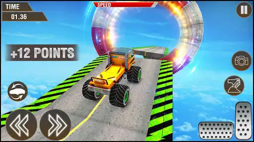 Play Mountain Climb: Impossible Stunt Driving 4x4 as an online game Mountain Climb: Impossible Stunt Driving 4x4 with UptoPlay