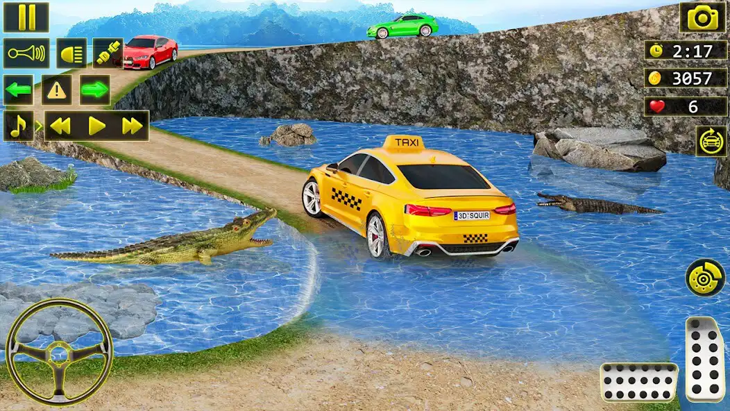 Play Mountain Taxi Driving Car Game as an online game Mountain Taxi Driving Car Game with UptoPlay