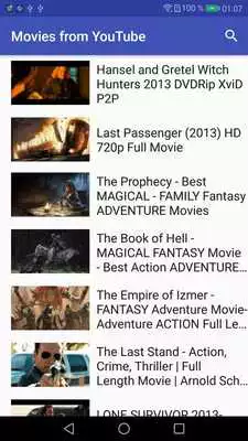 Play Movies from YouTube