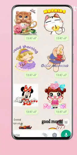 Play Moving Good Morning Animated Stickers for WhatsApp as an online game Moving Good Morning Animated Stickers for WhatsApp with UptoPlay