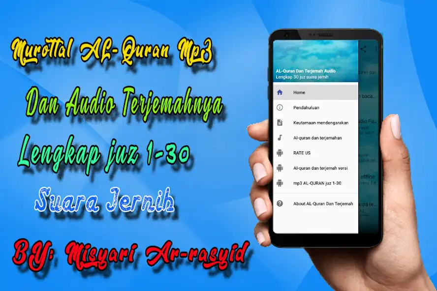 Play MP3 Al Quran Dan Terjemahan  and enjoy MP3 Al Quran Dan Terjemahan with UptoPlay