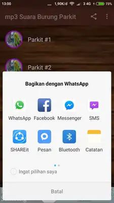 Play mp3 Suara Burung Parkit