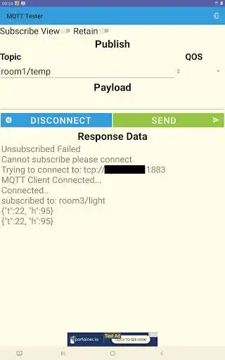 Play MQTT Tester as an online game MQTT Tester with UptoPlay