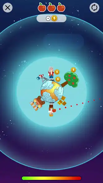 Play Mr Apple - Gravity Puzzles as an online game Mr Apple - Gravity Puzzles with UptoPlay