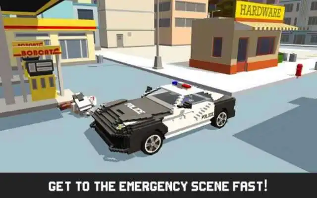 Play Mr. Blocky Emergency Car Craft