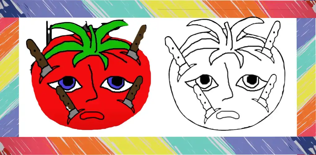 Play Mr Tomatoes Coloring Book as an online game Mr Tomatoes Coloring Book with UptoPlay