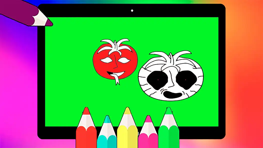 Play Mr Tomatos coloring game  and enjoy Mr Tomatos coloring game with UptoPlay