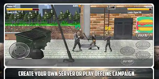 Play Multiplayer Street City Fighting Sim as an online game Multiplayer Street City Fighting Sim with UptoPlay