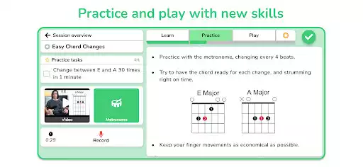 Play Museli - Beginner Guitar as an online game Museli - Beginner Guitar with UptoPlay