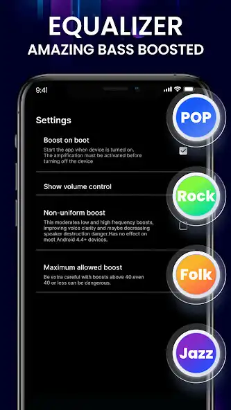 Play Music Equalizer Booster Lite as an online game Music Equalizer Booster Lite with UptoPlay