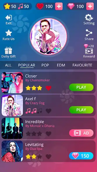 Play Music  Magic Tile - EDM Piano  and enjoy Music  Magic Tile - EDM Piano with UptoPlay