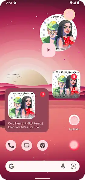 Play Music Widget (for AppleMusic) as an online game Music Widget (for AppleMusic) with UptoPlay