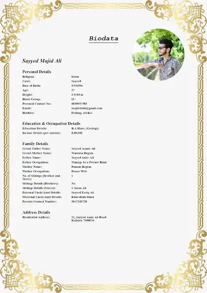 Play Muslim Marriage Biodata Maker  and enjoy Muslim Marriage Biodata Maker with UptoPlay