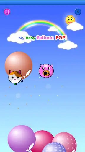 Play My baby Game (Balloon POP!) as an online game My baby Game (Balloon POP!) with UptoPlay