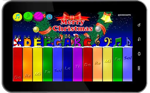 Play My baby Xmas Piano as an online game My baby Xmas Piano with UptoPlay