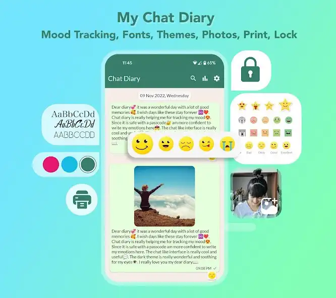 Play My Chat Diary - Daily Journal  and enjoy My Chat Diary - Daily Journal with UptoPlay