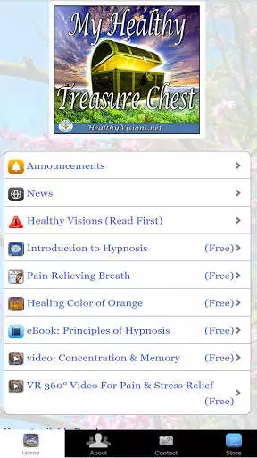Play APK My Healthy Treasure Chest  and enjoy My Healthy Treasure Chest with UptoPlay com.healthyvisions.mobilehealingapp