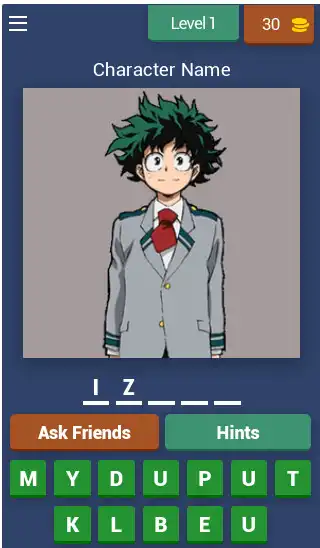 Play My Hero Academia Quiz  and enjoy My Hero Academia Quiz with UptoPlay