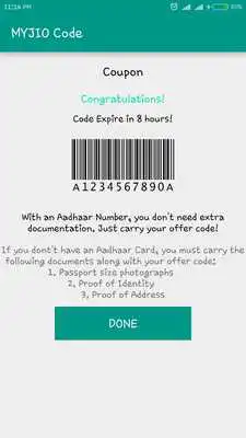 Play My Jio Barcode Generate Prank