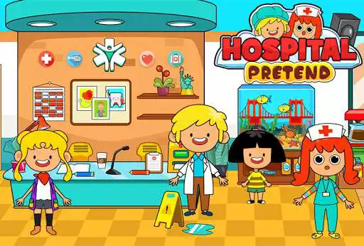 Play My Pretend Hospital Town Life as an online game My Pretend Hospital Town Life with UptoPlay