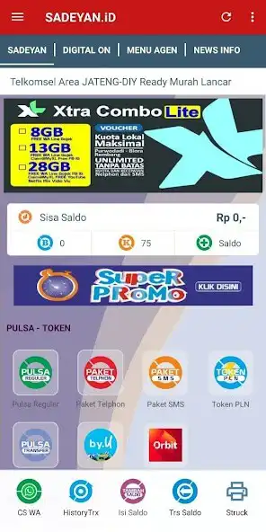 Play MySADEYAN.iD - Pulsa Data PPOB  and enjoy MySADEYAN.iD - Pulsa Data PPOB with UptoPlay