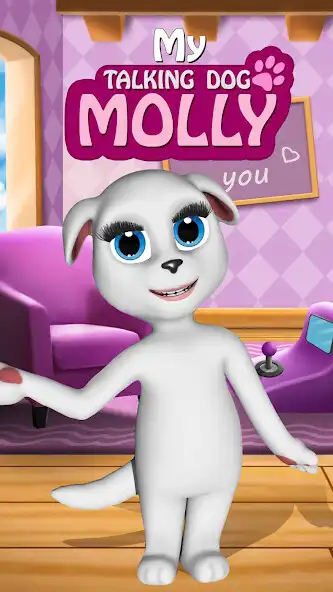 Play My Talking Dog Molly as an online game My Talking Dog Molly with UptoPlay