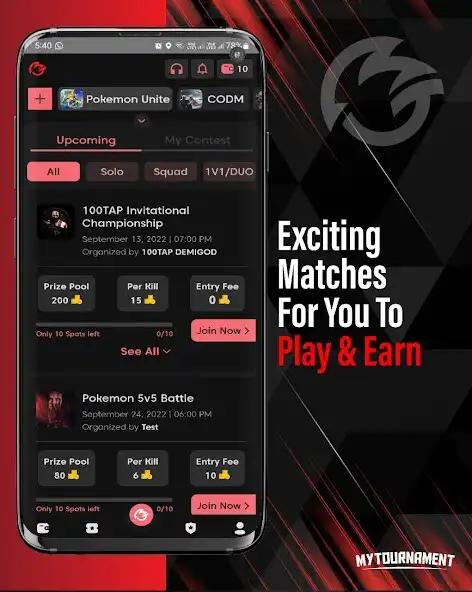 Play MyTournament -Esports Platform  and enjoy MyTournament -Esports Platform with UptoPlay