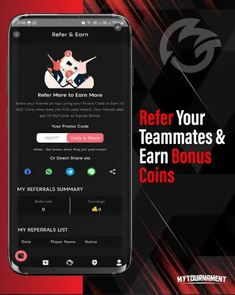 Play MyTournament -Esports Platform as an online game MyTournament -Esports Platform with UptoPlay