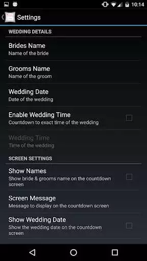 Play My Wedding Countdown