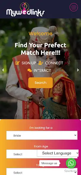 Play MyWedlinks - Matrimony App  and enjoy MyWedlinks - Matrimony App with UptoPlay