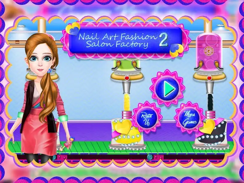 Play Nail Art Fashion Salon Factory 2  and enjoy Nail Art Fashion Salon Factory 2 with UptoPlay