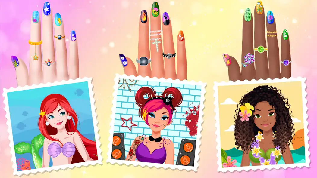 Play Nail Salon Game Girls Nail art as an online game Nail Salon Game Girls Nail art with UptoPlay