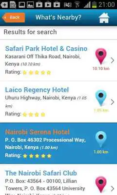 Play Nairobi Guide Hotels  Map