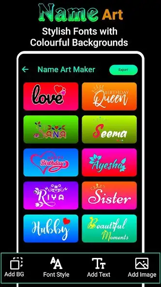 Play Name Art Maker - Photo Editor  and enjoy Name Art Maker - Photo Editor with UptoPlay