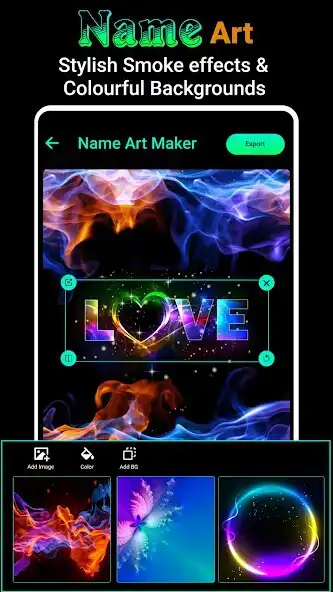 Play Name Art Maker - Photo Editor as an online game Name Art Maker - Photo Editor with UptoPlay